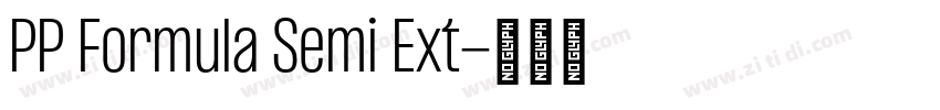 PP Formula Semi Ext字体转换
